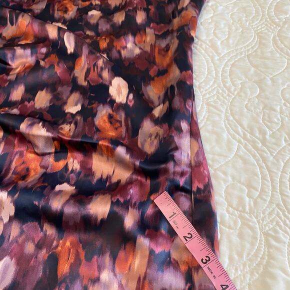 Jason Wu Floral Watercolor Midi Dress Womens Size Medium Open Back NWT wedding - Picture 8 of 11